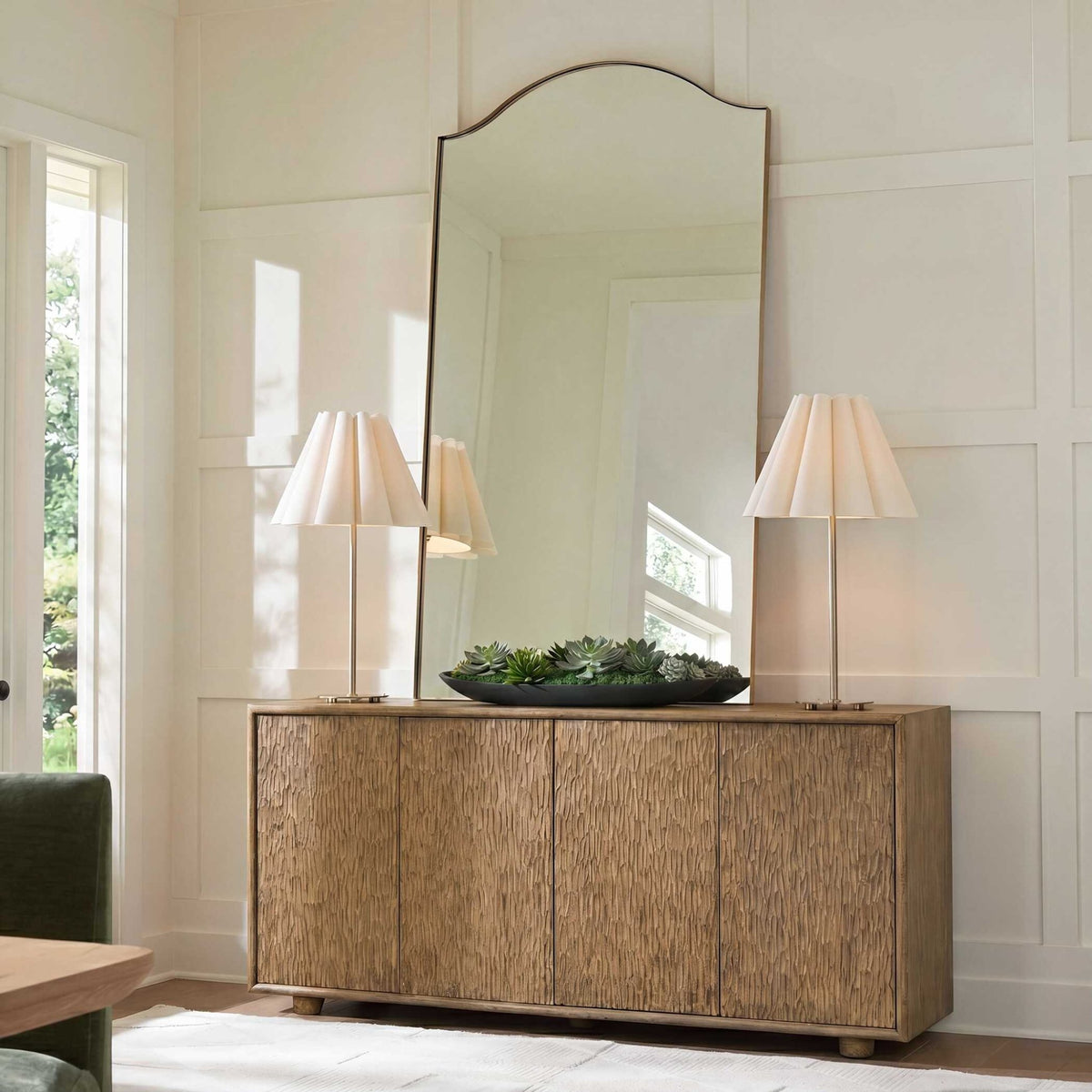 Stevenson Natural Wood 4 Door Cabinet Cabinets & Chests| Uttermost