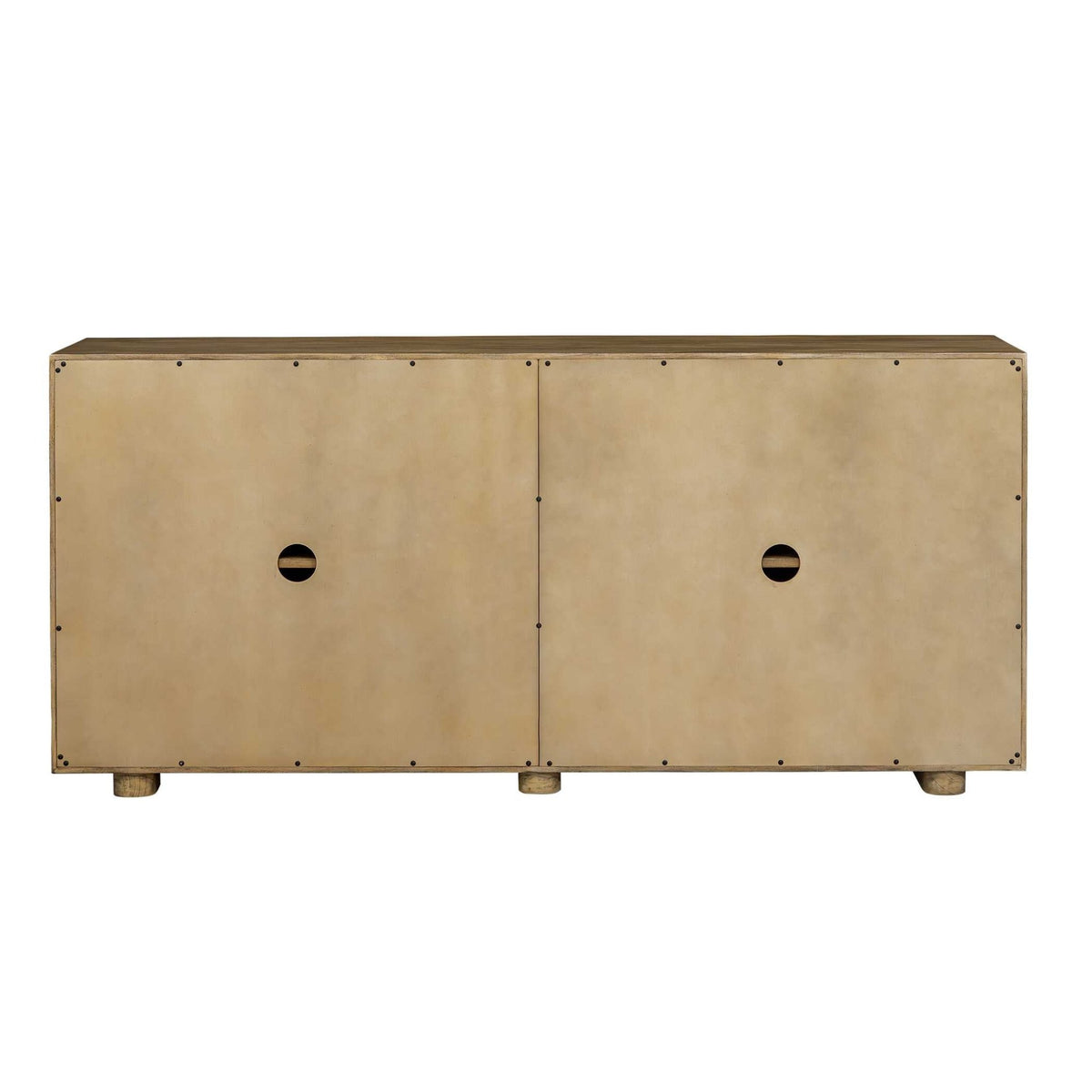 Stevenson Natural Wood 4 Door Cabinet Cabinets & Chests| Uttermost