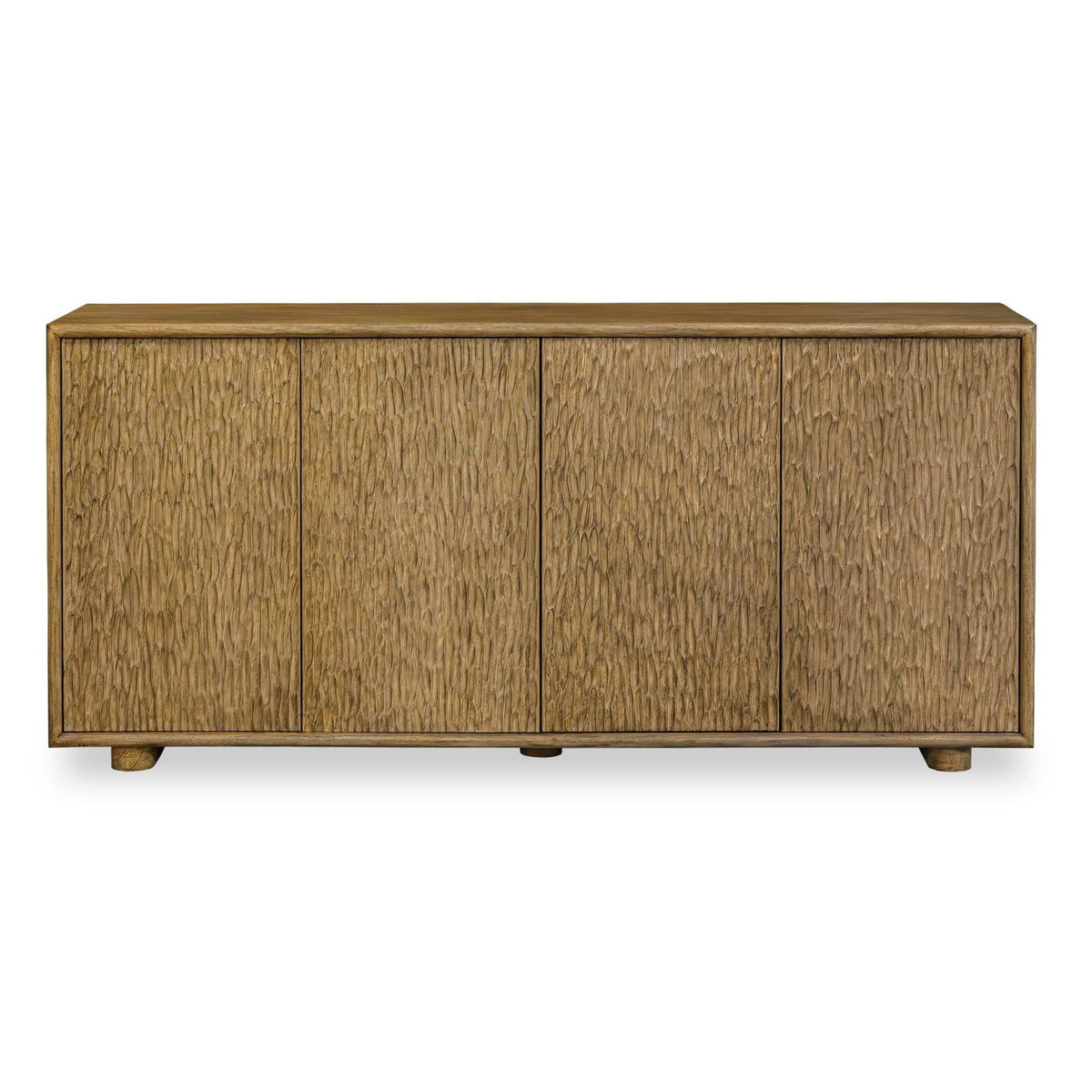 Stevenson Natural Wood 4 Door Cabinet Cabinets & Chests| Uttermost