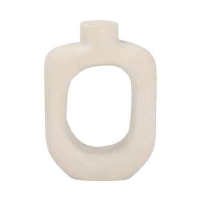 STONE, 10" OPEN CUT VOTIVE HOLDER, NATURAL - Al Rugaib Furniture