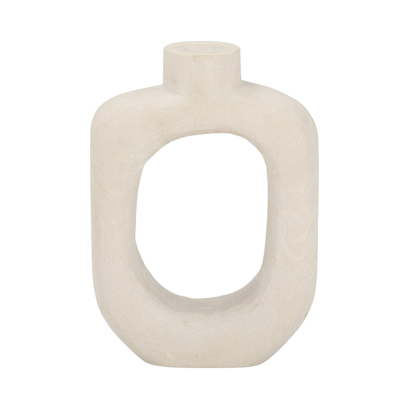 STONE, 10" OPEN CUT VOTIVE HOLDER, NATURAL - Al Rugaib Furniture