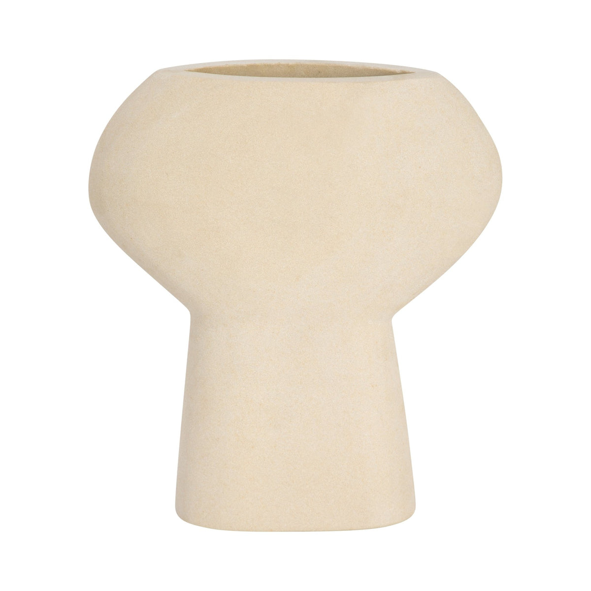 STONE, 11" BULBOUS VASE, NATURAL Vases and Jars| Sagebrook Home