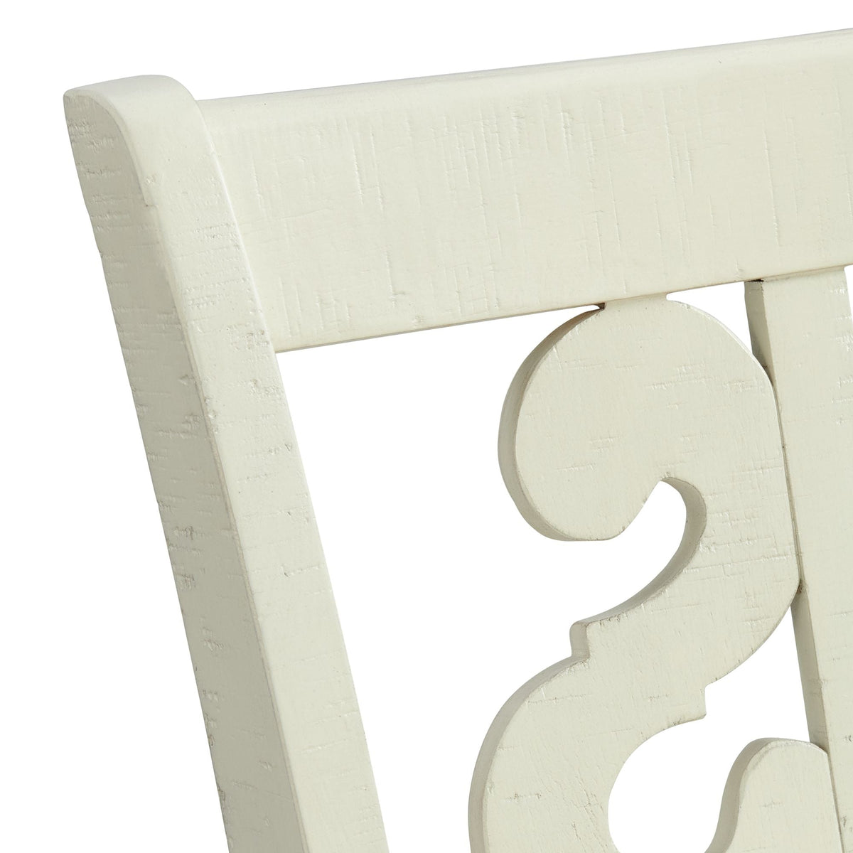 Stone 30in Bar Scroll Back Stool w/Fabric Seat in White (2 Per Carton) Stools| Roots Furniture
