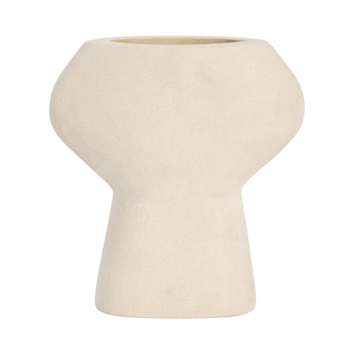 STONE, 7" BULBOUS VASE, NATURAL Vases and Jars| Sagebrook Home