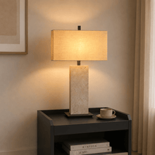 Luma Stone Travertine Beige Table Lamp