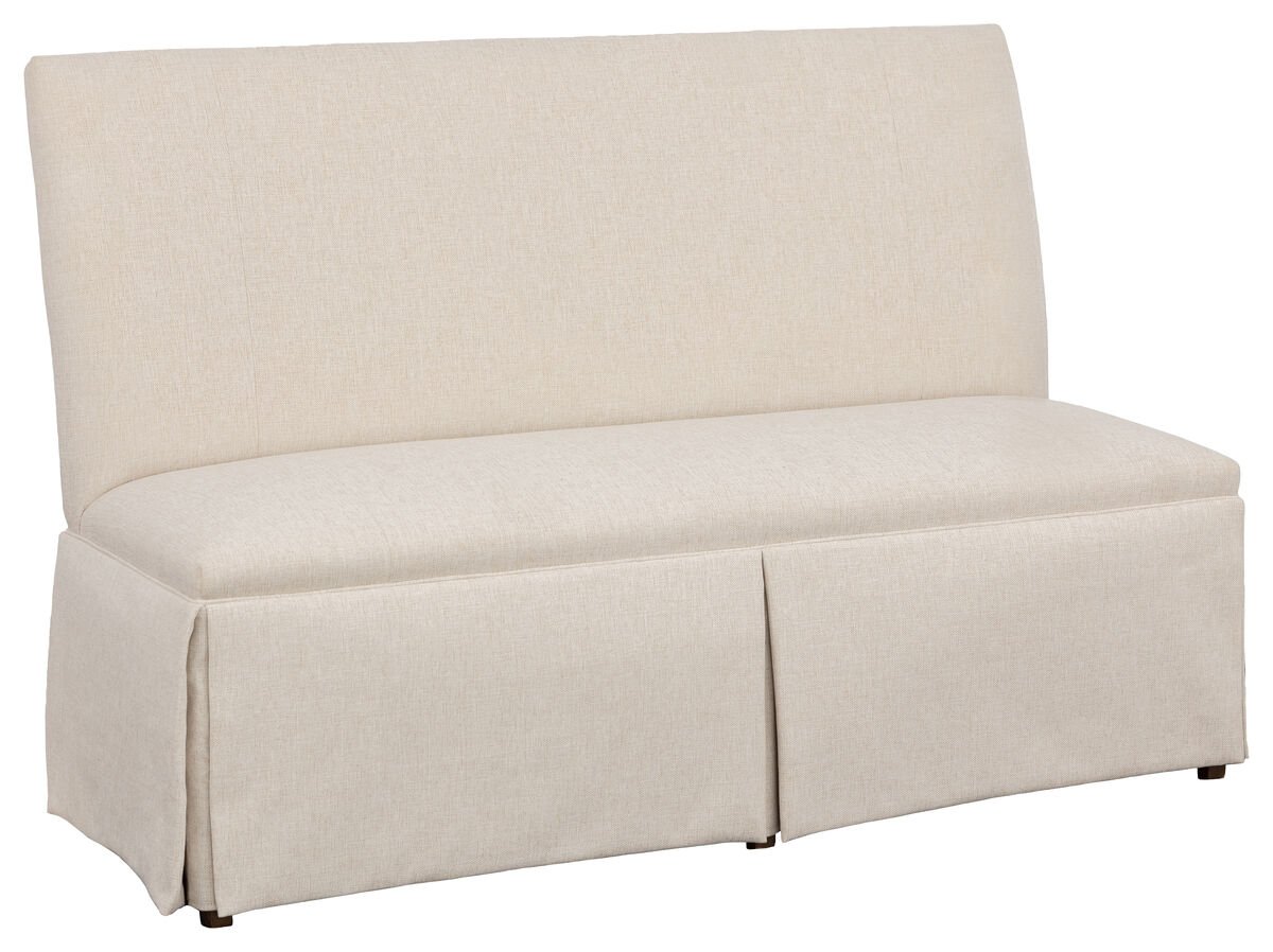 Straight Back Skirted Armless Banquette 60" Chairs| Fairfield Chair