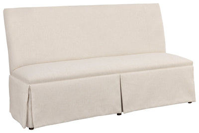 Straight Back Skirted Armless Banquette 72" - Al Rugaib Furniture