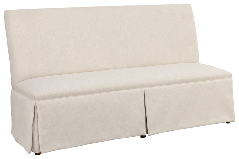 Straight Back Skirted Armless Banquette 72" - Al Rugaib Furniture