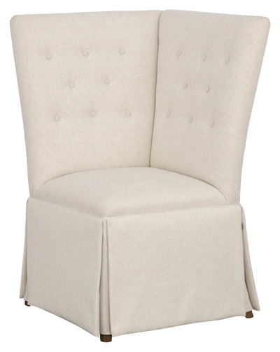 Straight Back Skirted Corner Chair Banquette - Al Rugaib Furniture