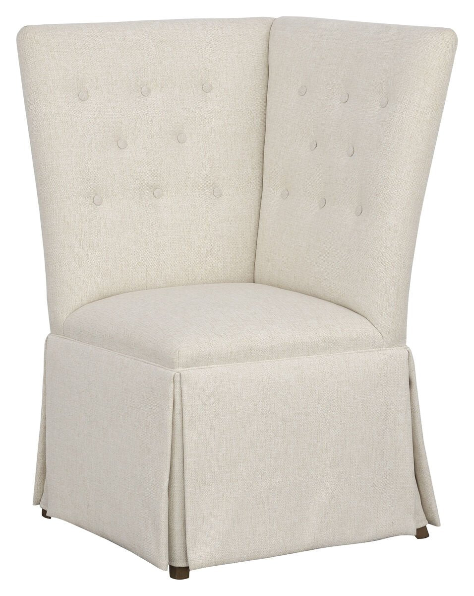 Straight Back Skirted Corner Chair Banquette Chairs| Fairfield Chair