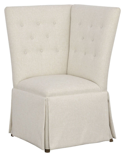 Straight Back Skirted Corner Chair Banquette - Al Rugaib Furniture