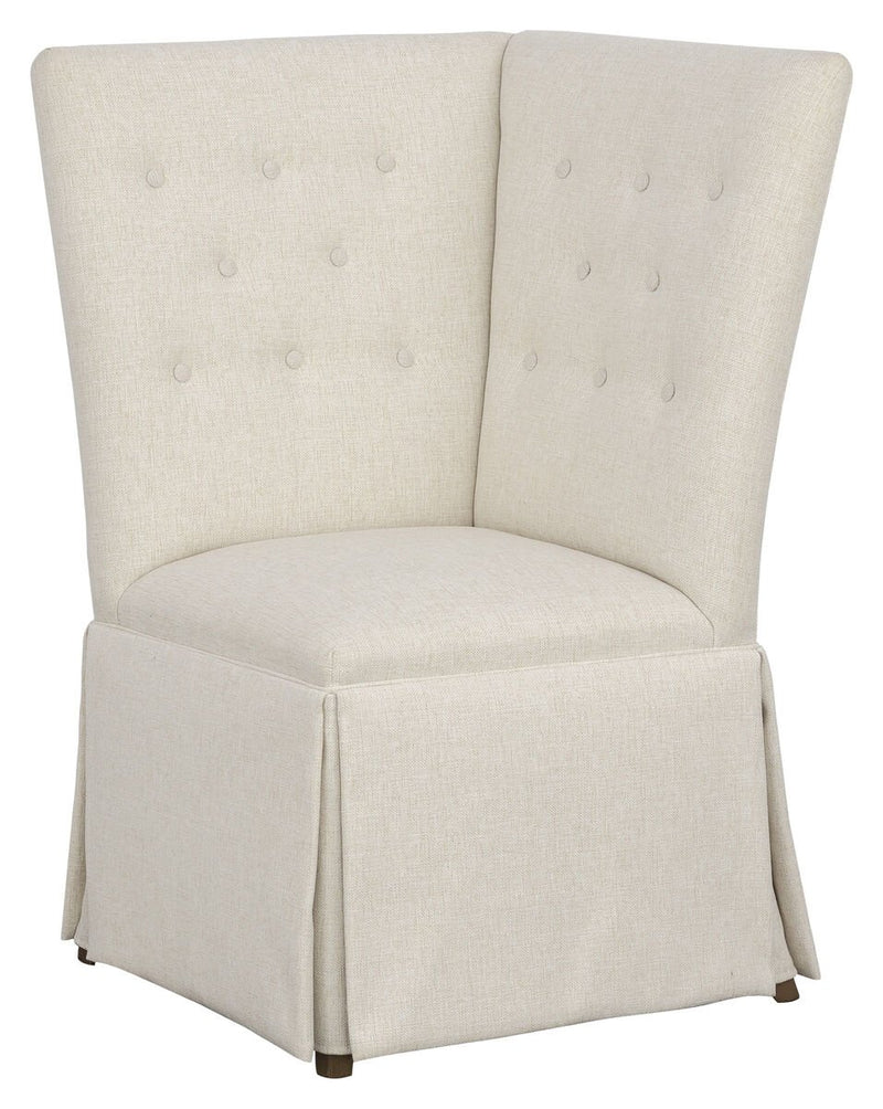 Straight Back Skirted Corner Chair Banquette - Al Rugaib Furniture