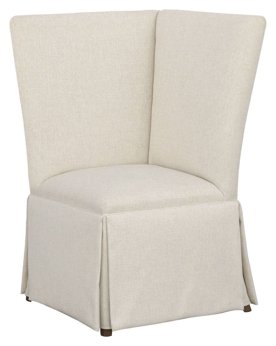 Straight Back Skirted Corner Chair Banquette Chairs| Fairfield Chair