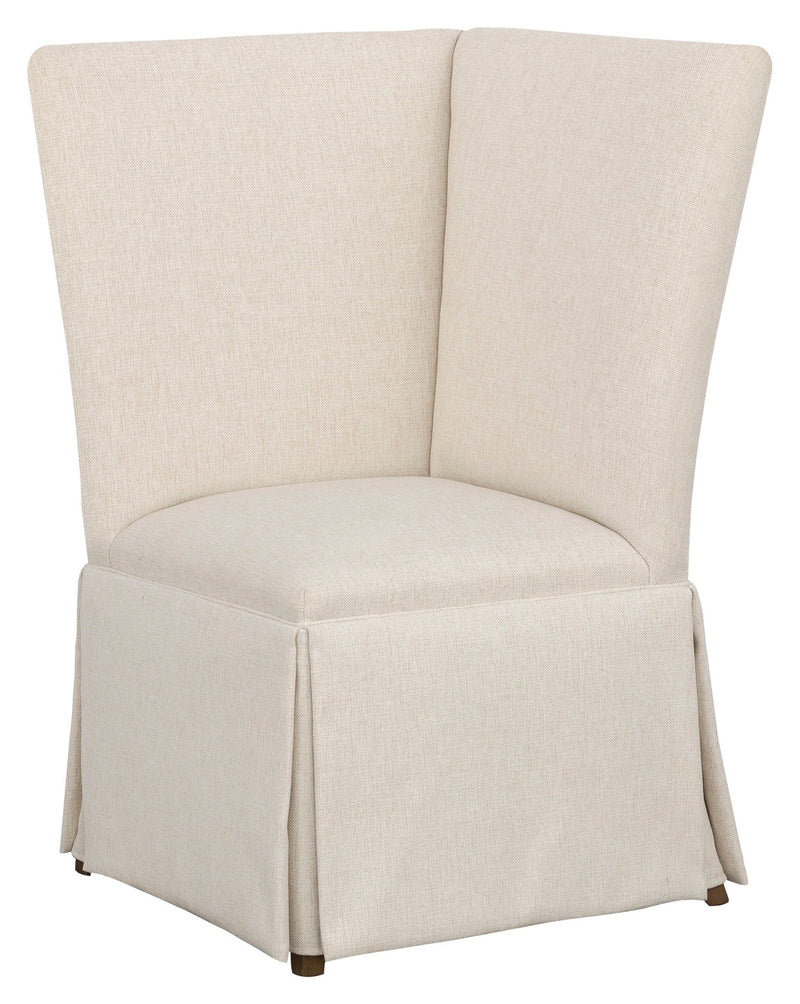 Straight Back Skirted Corner Chair Banquette - Al Rugaib Furniture