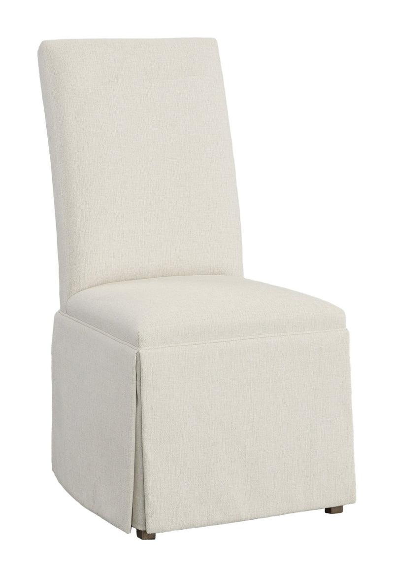 Straight Tall Back Skirted Dining Chair - Al Rugaib Furniture