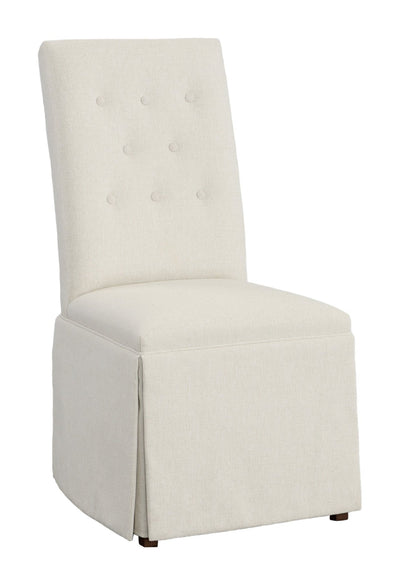 Straight Tall Back Skirted Dining Chair - Al Rugaib Furniture