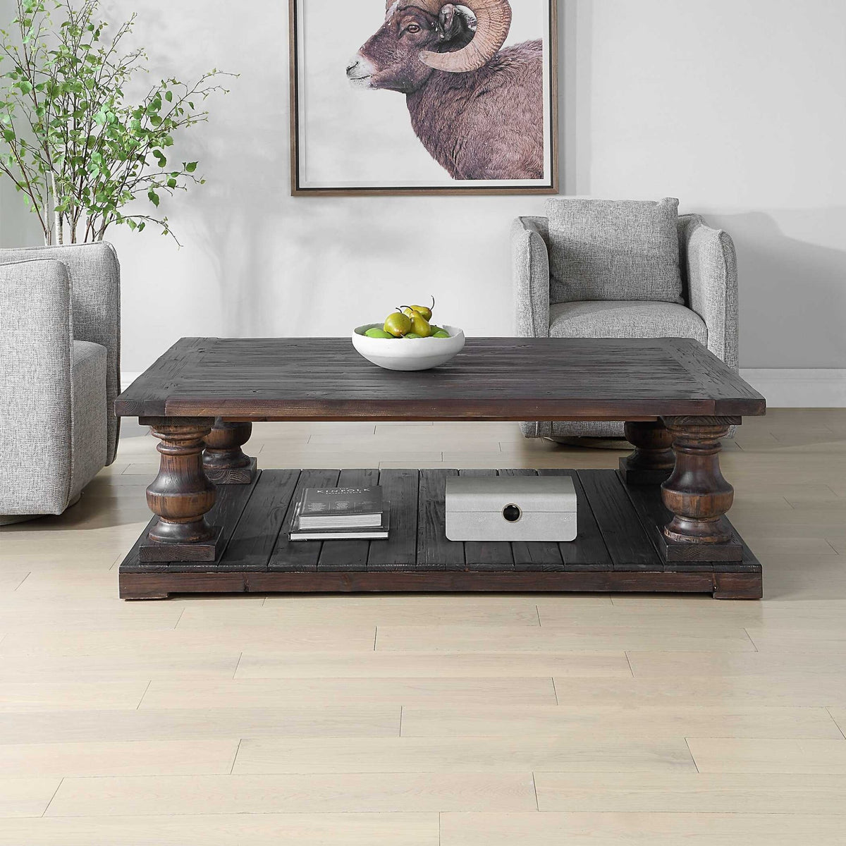 Stratford Walnut Coffee Table Coffee Tables| Uttermost