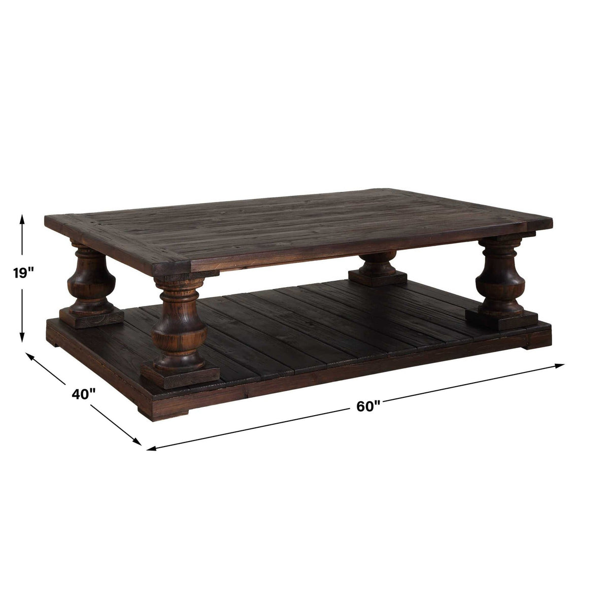 Stratford Walnut Coffee Table Coffee Tables| Uttermost