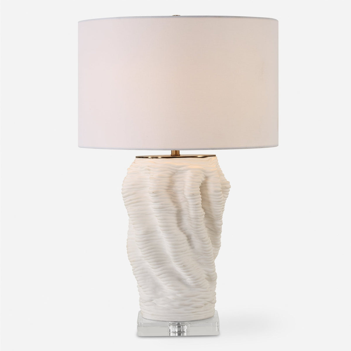 Stratified White Table Lamp Table Lamps| Uttermost