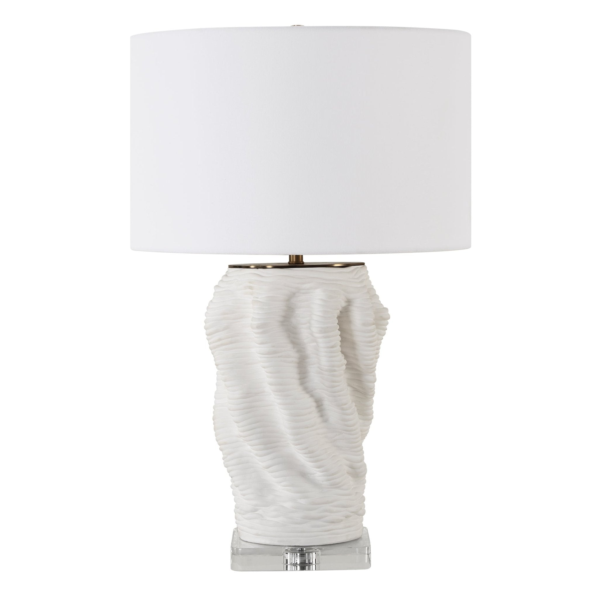 Stratified White Table Lamp Table Lamps| Uttermost