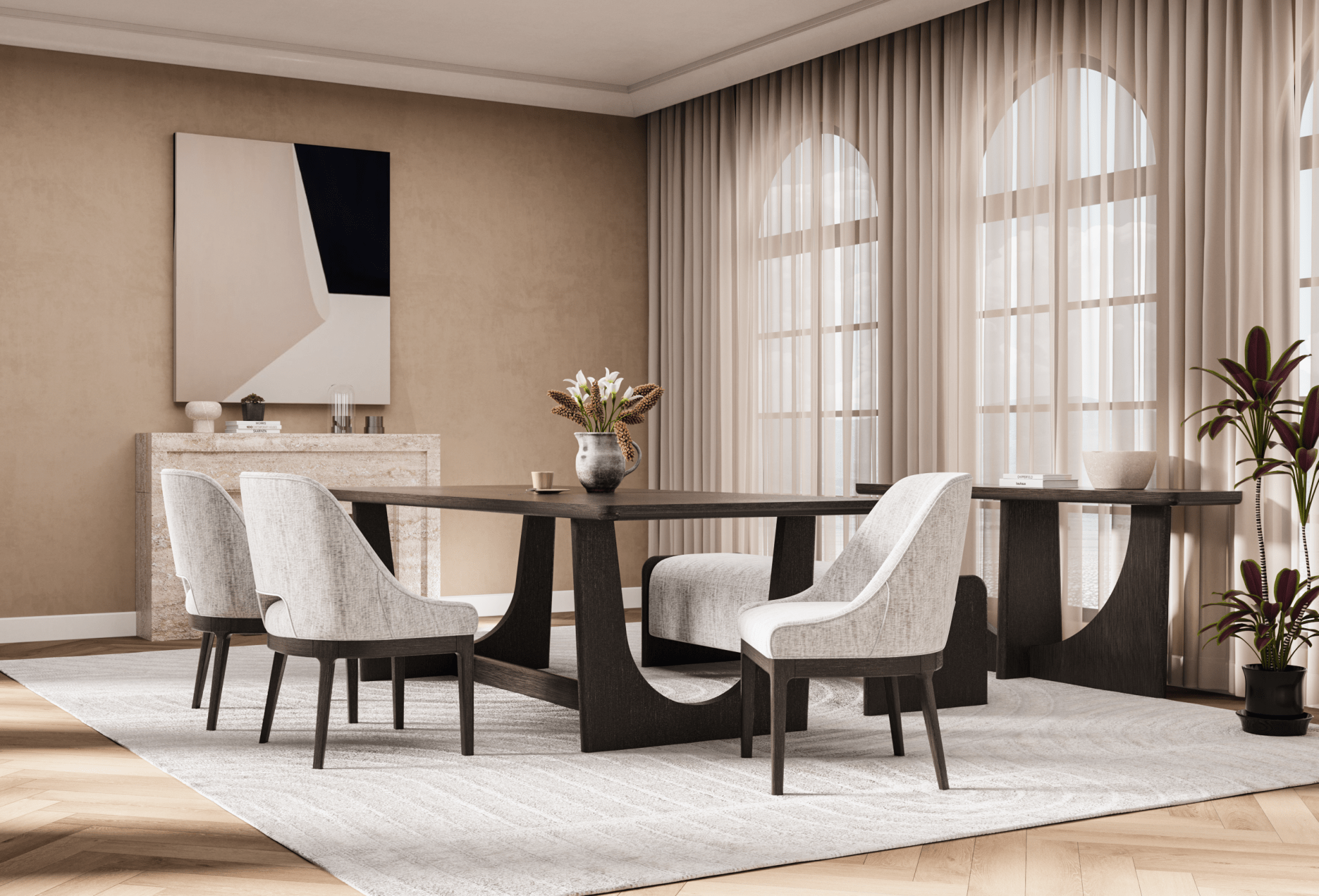 Stratos Dark Dining Table Dining Tables| Roots Furniture
