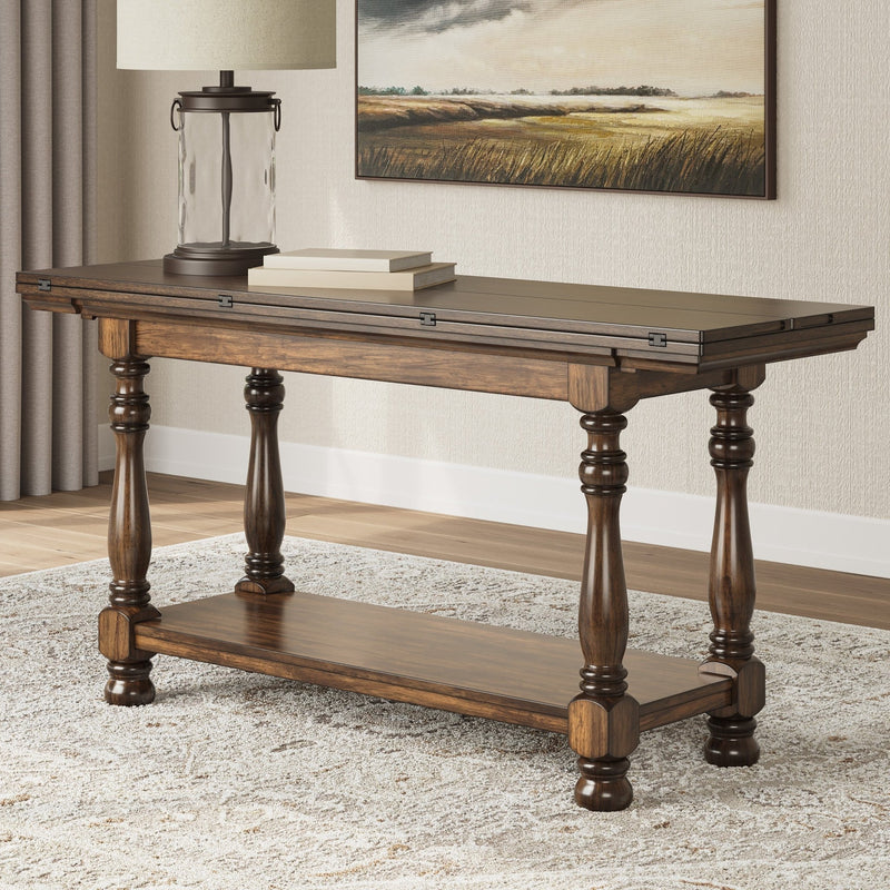 Sturlayne Flip Top Sofa Table - Al Rugaib Furniture