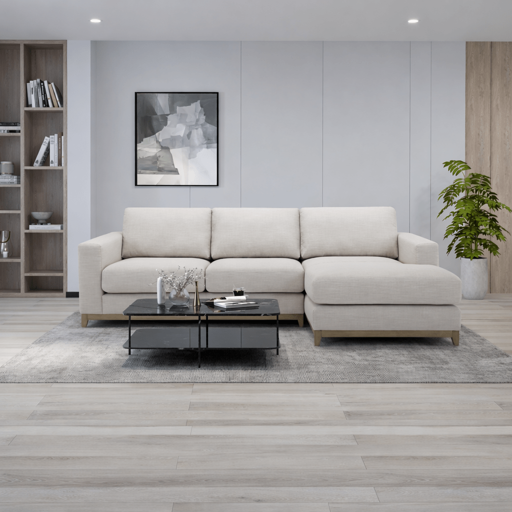 Stuttgart Light Grey Sectional Sectionals| Roots Furniture