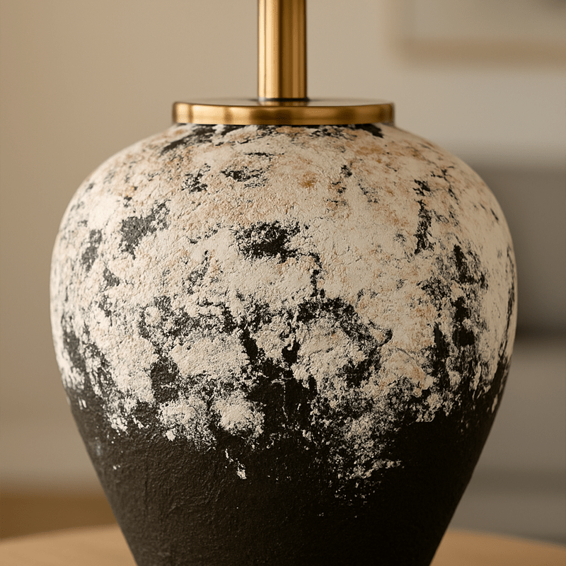 Stylish Bedside Lamp with Beige Shade and Ceramic Design - Al Rugaib Furniture