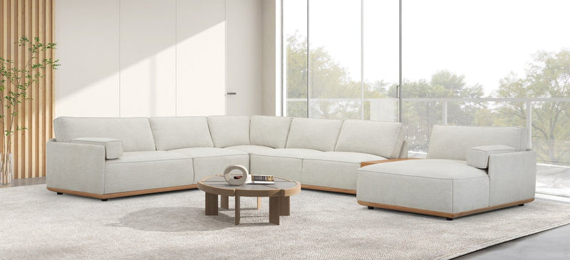 Stylish Grey Sectional - Al Rugaib Furniture