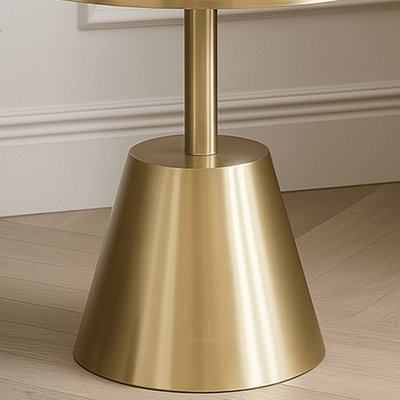 Stylish Living Room Glass Table Set with Golden Touches - Al Rugaib Furniture