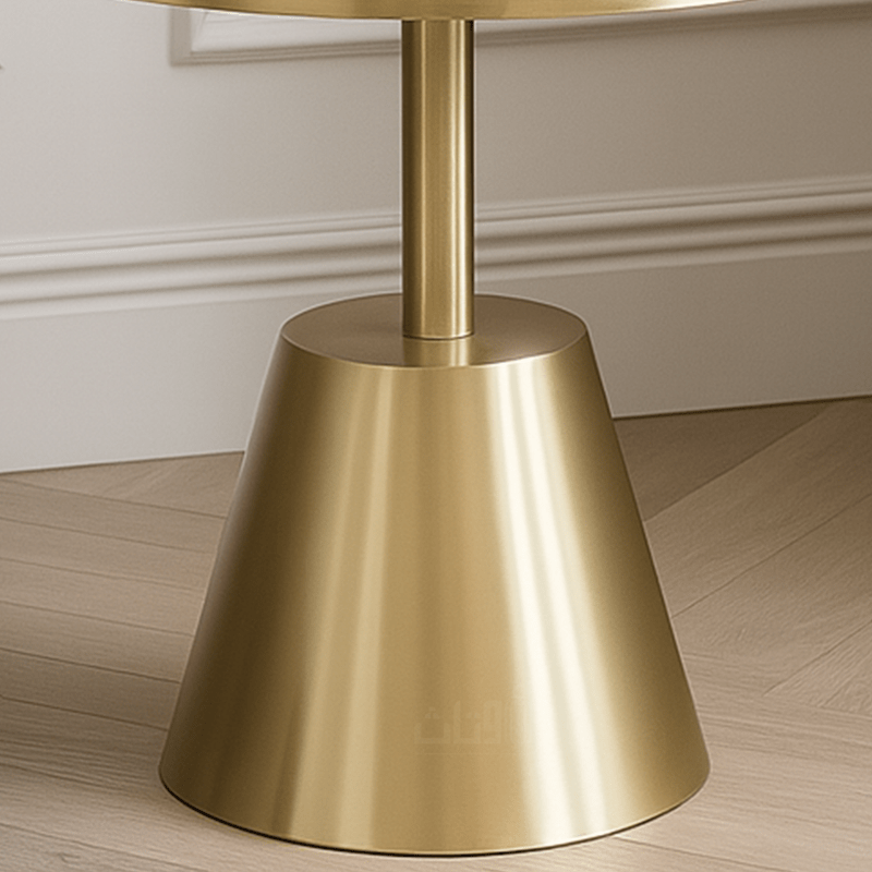 Stylish Living Room Glass Table Set with Golden Touches - Al Rugaib Furniture