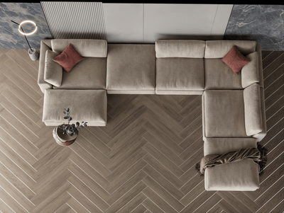 Sugar corner sofa model "Rawa" size 320×250×170 - Al Rugaib Furniture