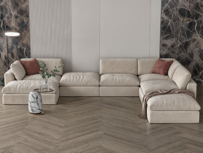 Sugar corner sofa model "Rawa" size 320×250×170 - Al Rugaib Furniture