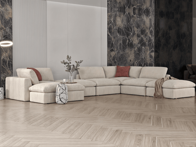 Sugar corner sofa model "Rawa" size 320×250×170 - Al Rugaib Furniture