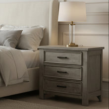 Sullivan 3-Drawer Nightstand in Drift Grey