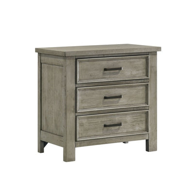 Sullivan 3 - Drawer Nightstand in Drift Grey - Al Rugaib Furniture