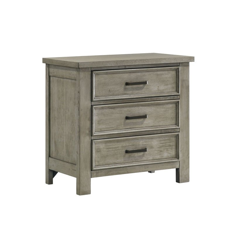 Sullivan 3 - Drawer Nightstand in Drift Grey - Al Rugaib Furniture