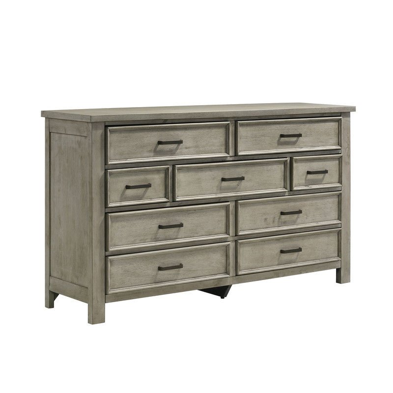 Sullivan 9 - Drawer Dresser in Drift Grey - Al Rugaib Furniture
