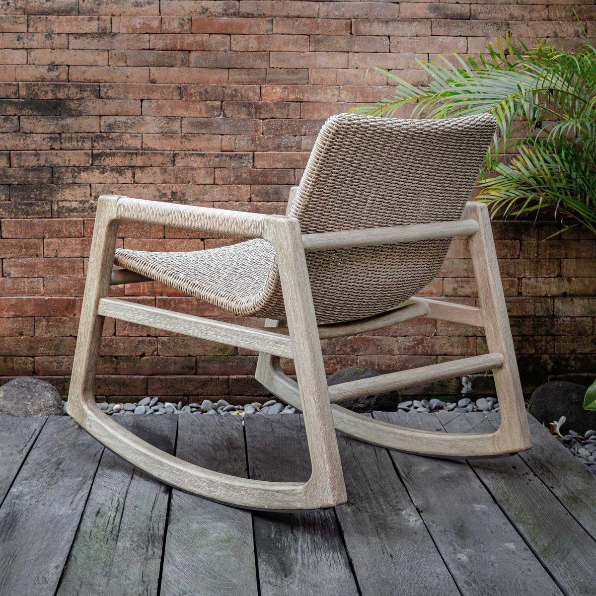 Sumba Outdoor Wicker Rocking Chair Outdoor Chairs| Uttermost