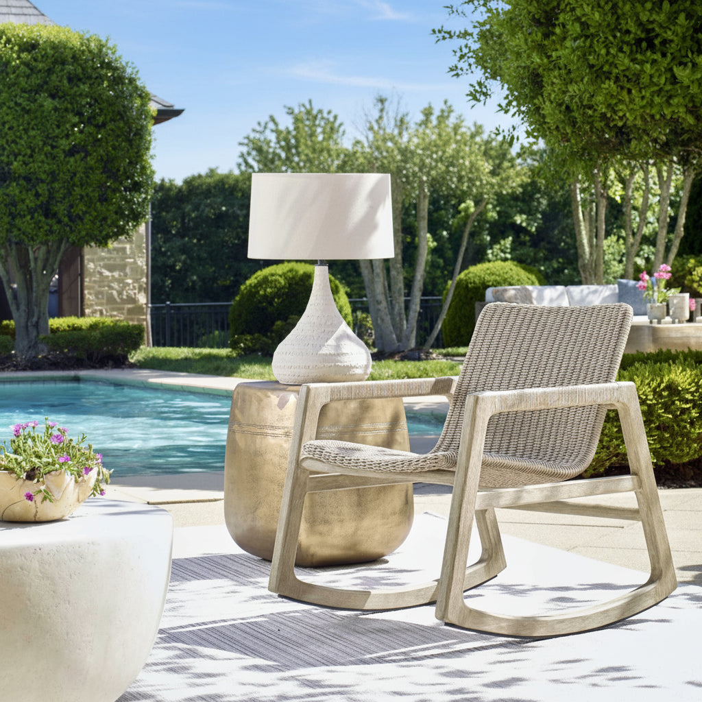 Sumba Outdoor Wicker Rocking Chair Outdoor Chairs| Uttermost