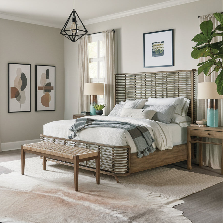 Sundance King Rattan Bed Beds| Hooker