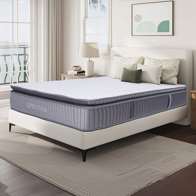 Super Athena Mattress |Height 30 cm| Softness 4/10 | 17 Memory Foam Layers| Single - Side Use - Al Rugaib Furniture