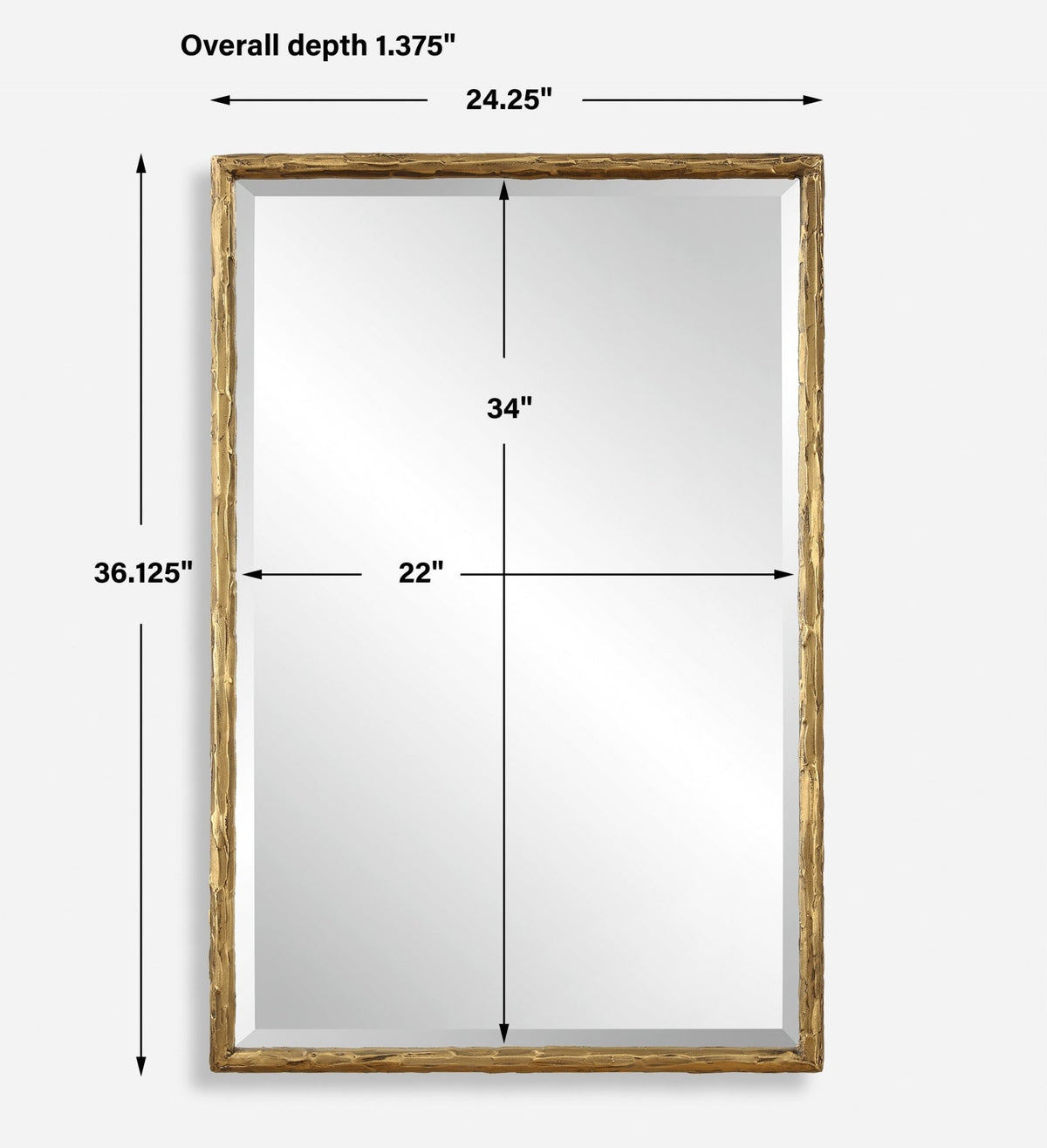 Sutton Gold Vanity Mirror Mirrors| Uttermost