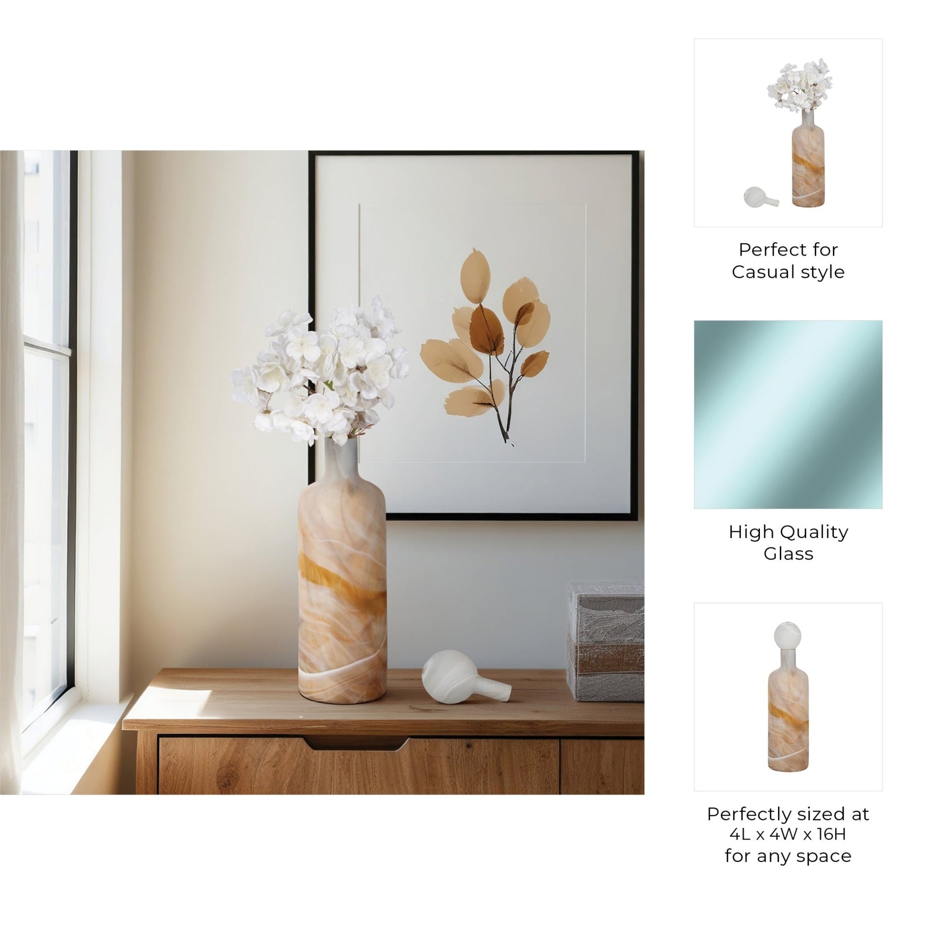 Sutton Grey Glass Bottle Vases and Jars| Sagebrook Home