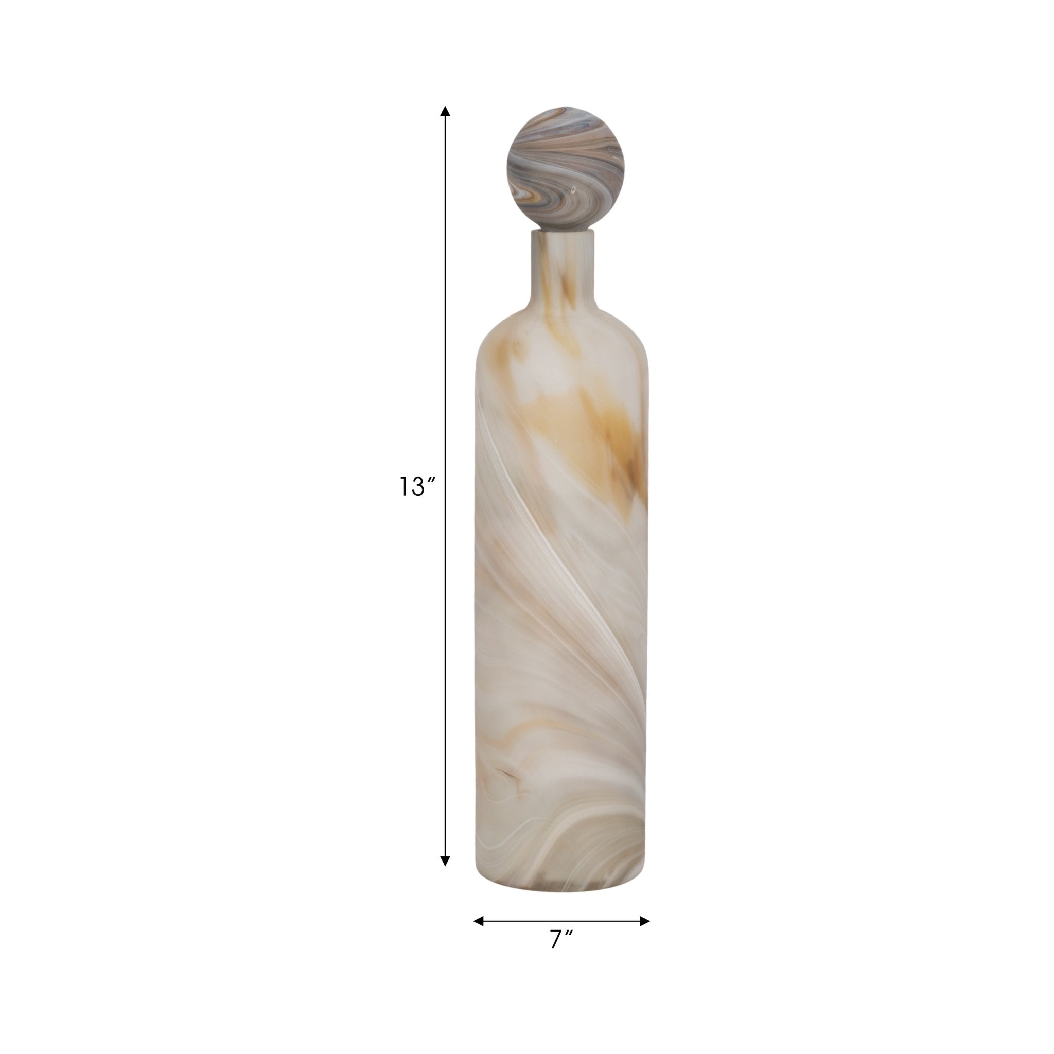 Sutton Grey Glass Bottle Vases and Jars| Sagebrook Home