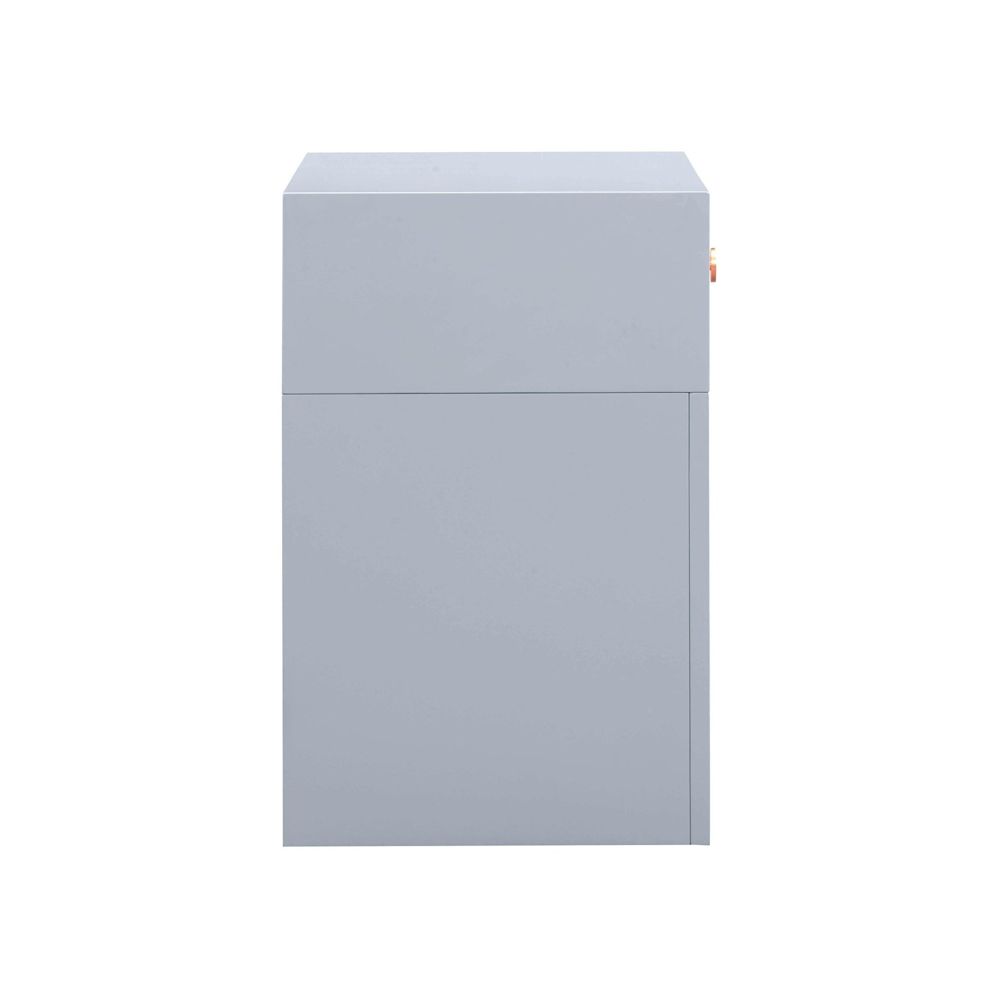 Suzie Pastel Blue & Rattan Nightstand Nightstands| TOV