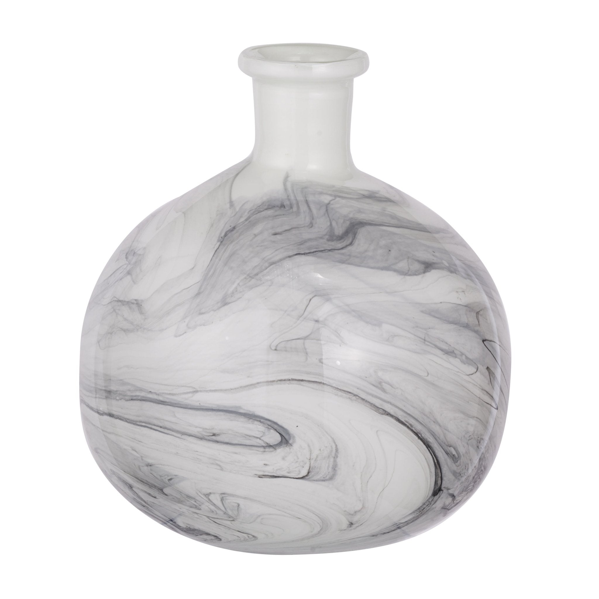 Svirla Vase - Black-and-White Swirl Vases and Jars| Roots Furniture
