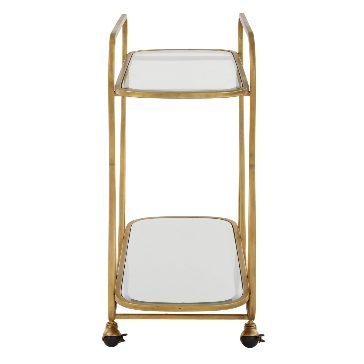 Swain Brass Serving Cart Table Decors| Uttermost