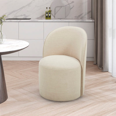 Sway White Swivel Dining Chair - Al Rugaib Furniture