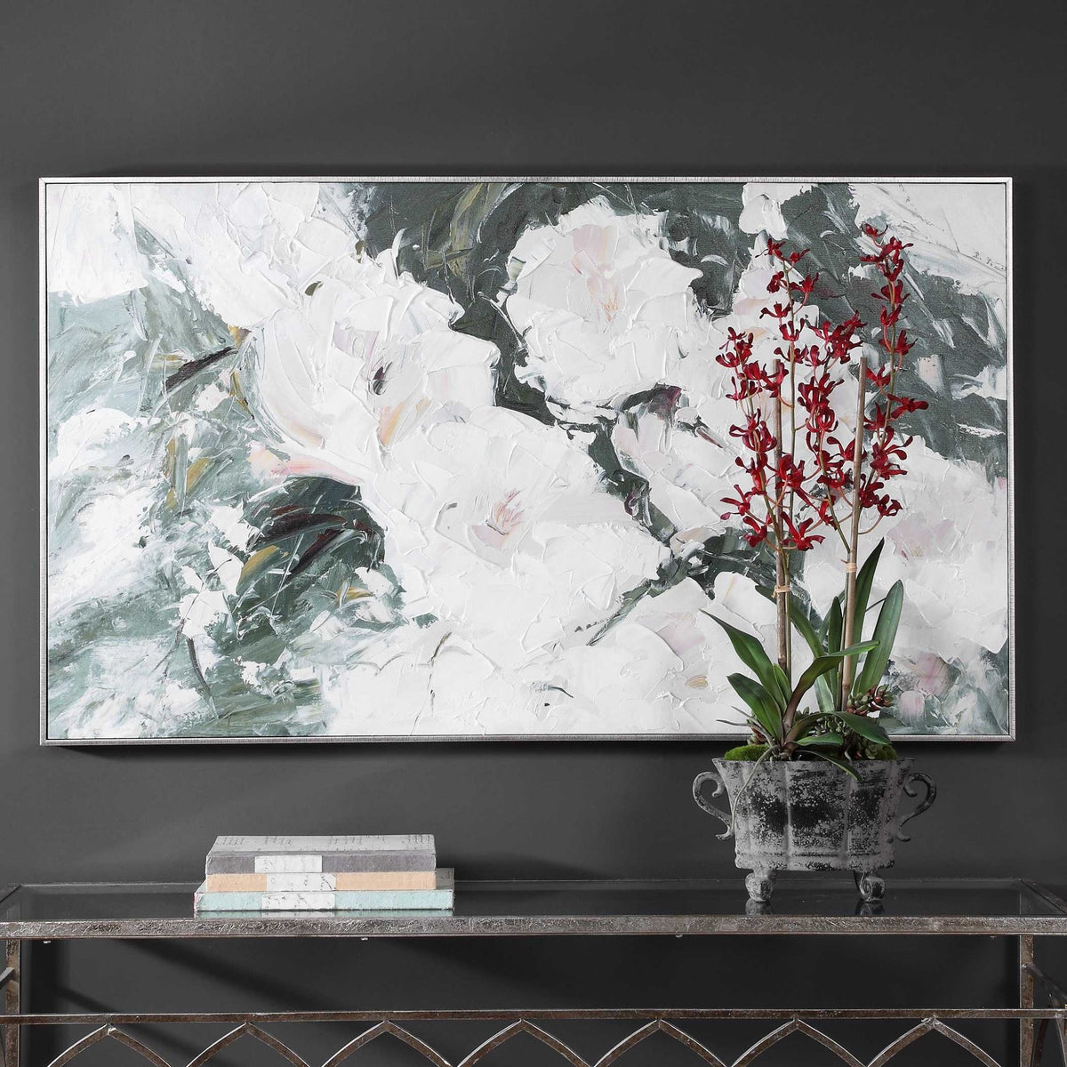 Sweetbay Magnolias Hand Painted Canvas Wall Art| Uttermost